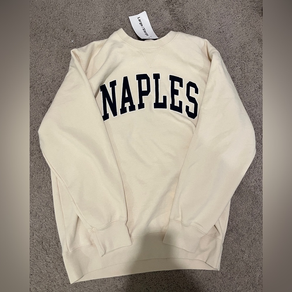 brandy melville naples oversized crewneck sweatshirt